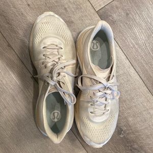Lulu Lemon Cream Running Shoes
